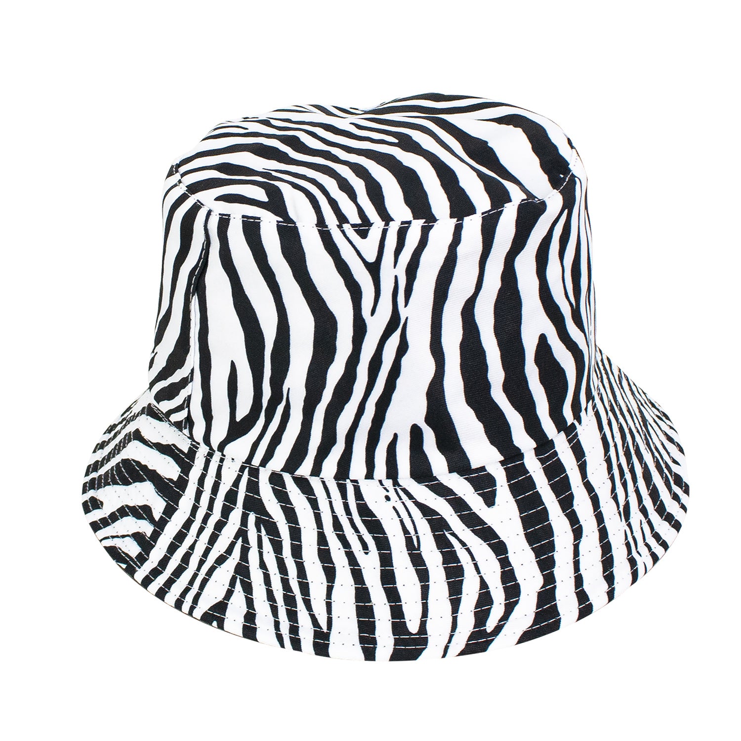 Zebra Polyester Bucket Hat Doba Default